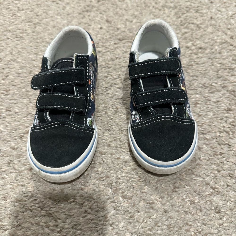 Vans Kids Black and White Sneakers